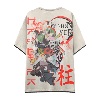 BEIGE Camiseta d8c DEMON SLAYER