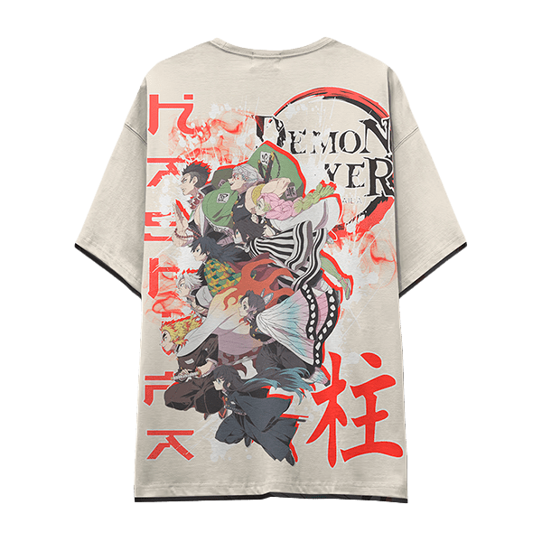 BEIGE Camiseta d8c DEMON SLAYER