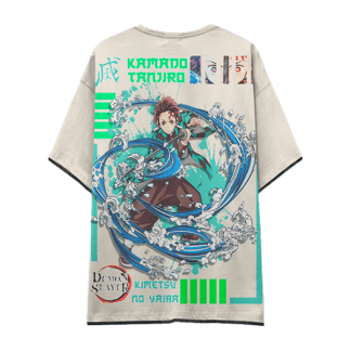 BEIGE Camiseta d9c DEMON SLAYER