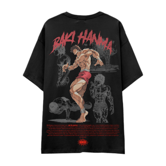 Camiseta espalda-camiseta-de-baki-fondo-claro