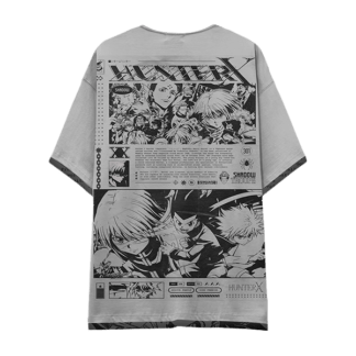 GRIS -Camiseta hunter HUNTERXHUNTER