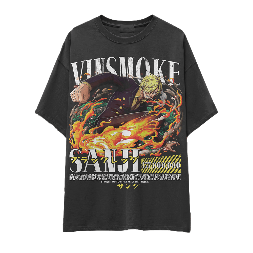 FRENTE Camiseta sanji ONE PIECE