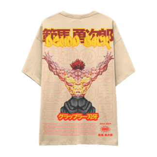 BEIGE Camiseta yujiro demon back baki