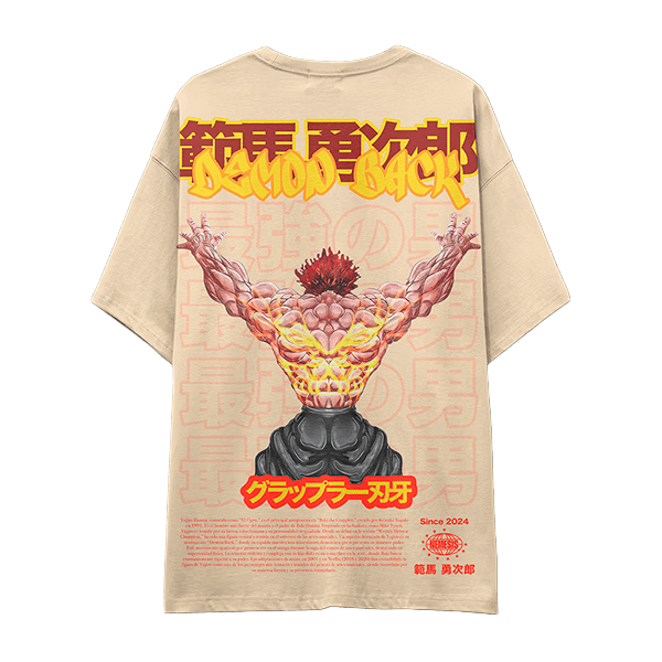 BEIGE Camiseta yujiro demon back baki