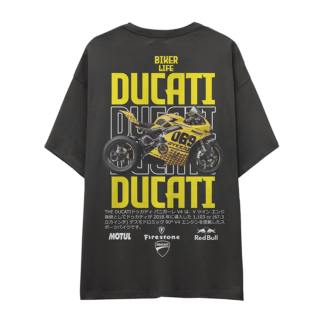 Camiseta DUCATI-FONDO-NEGRO