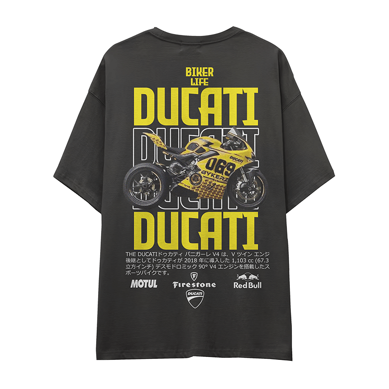 Camiseta DUCATI-FONDO-NEGRO
