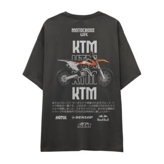 Camiseta KTM-MOTOCROS-FONDO-NEGRO-