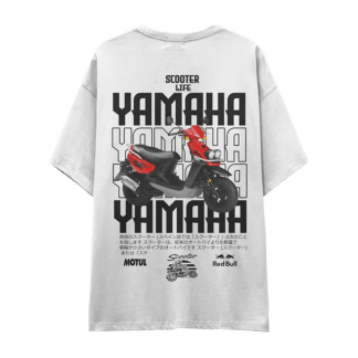 Camiseta YAMAHA-SCOOTER-FONDO-BLANCO-2