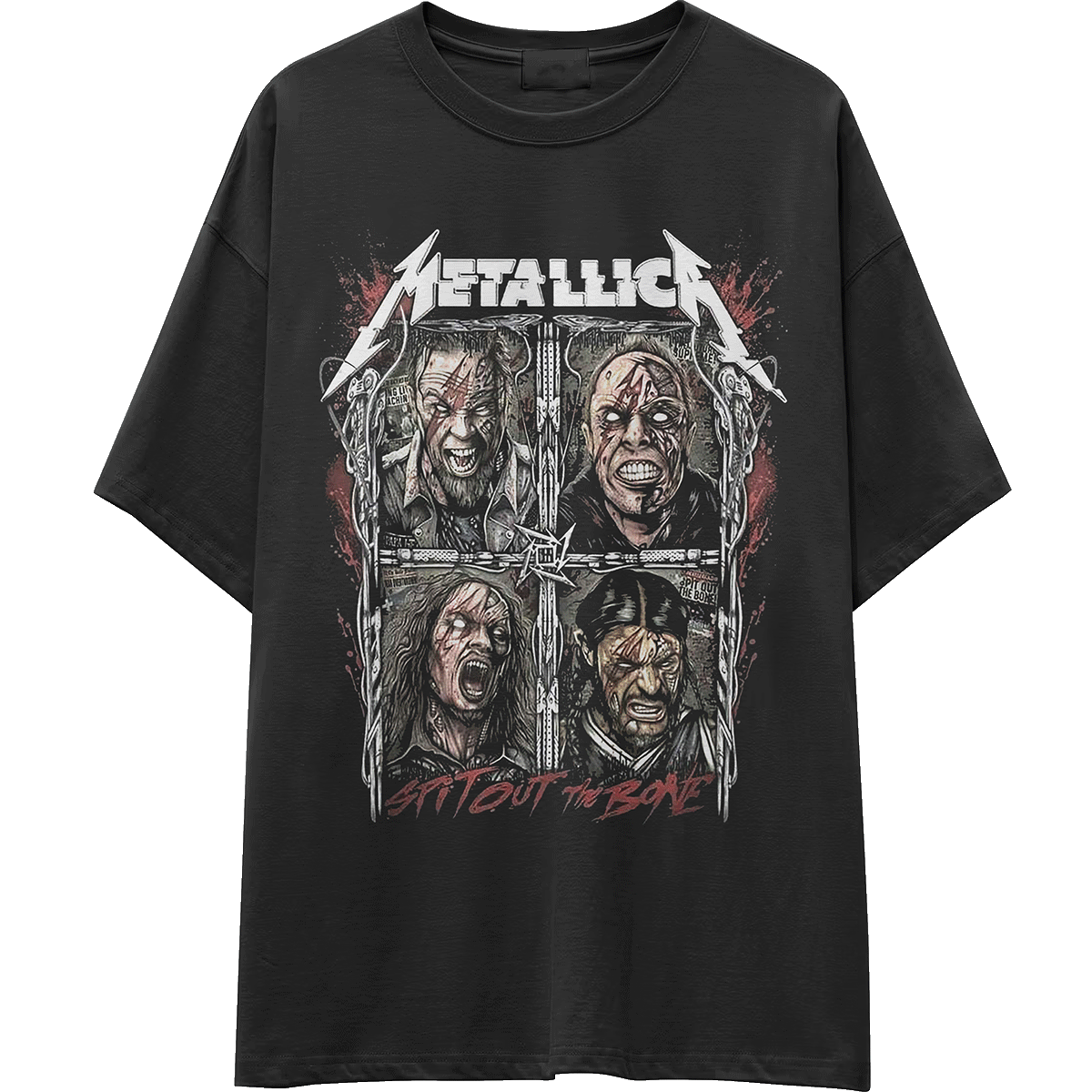 Camiseta corte tradicional metal_012