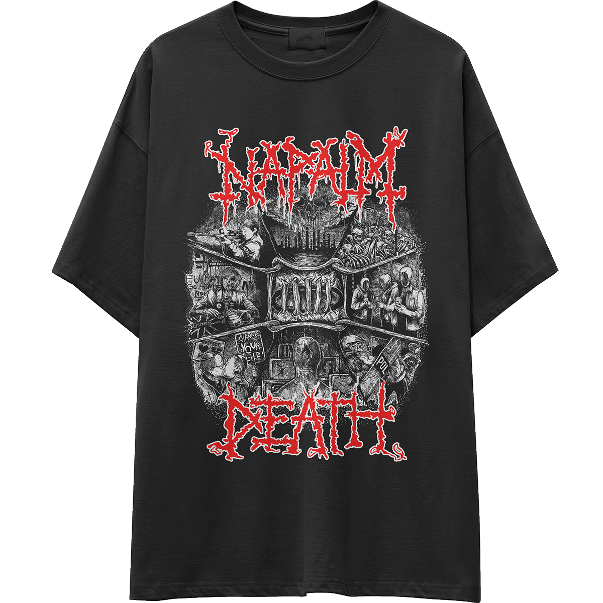 Camiseta corte tradicional metal_088