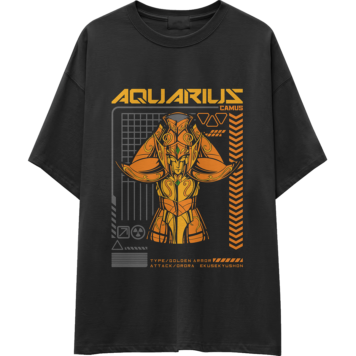 Camiseta OVERSIZE gruesa CABALLEROS-DORADOS-00001