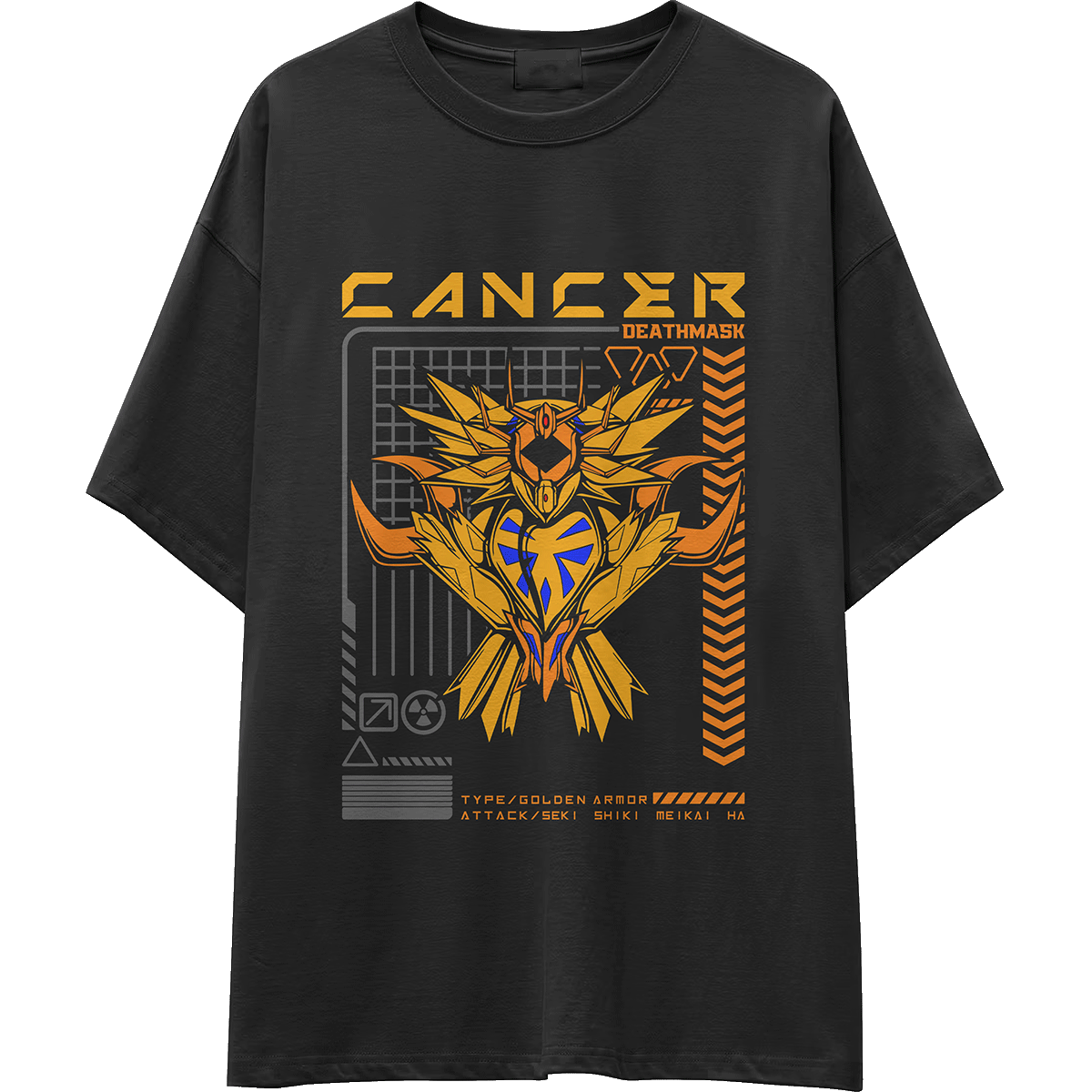 Camiseta OVERSIZE gruesa CABALLEROS-DORADOS-00003