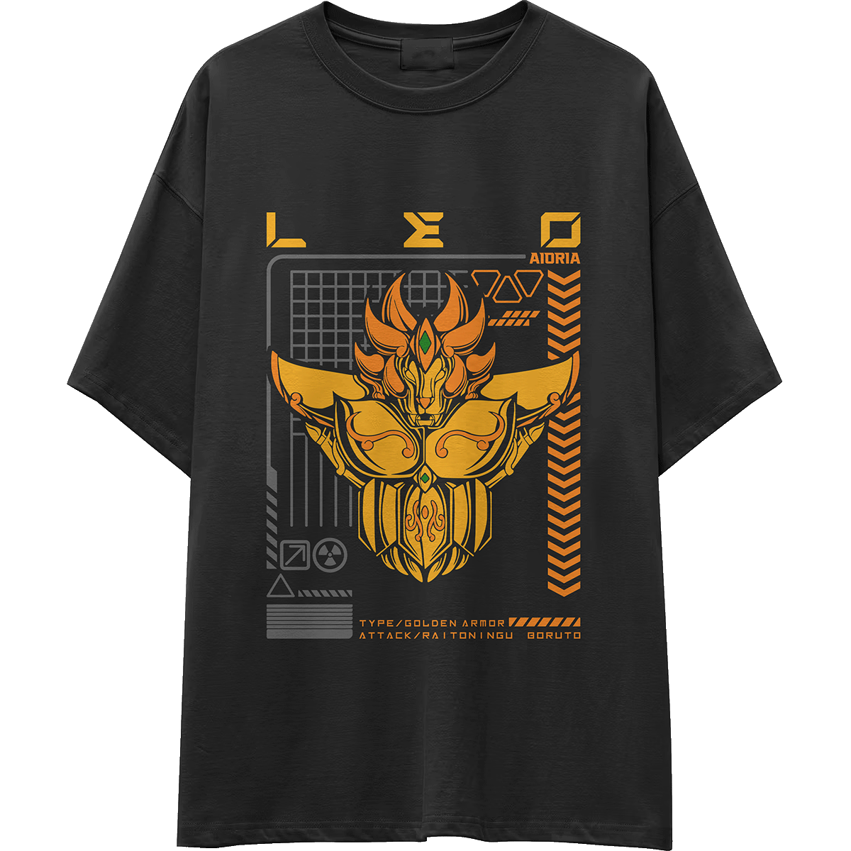 Camiseta OVERSIZE gruesa CABALLEROS-DORADOS-00006