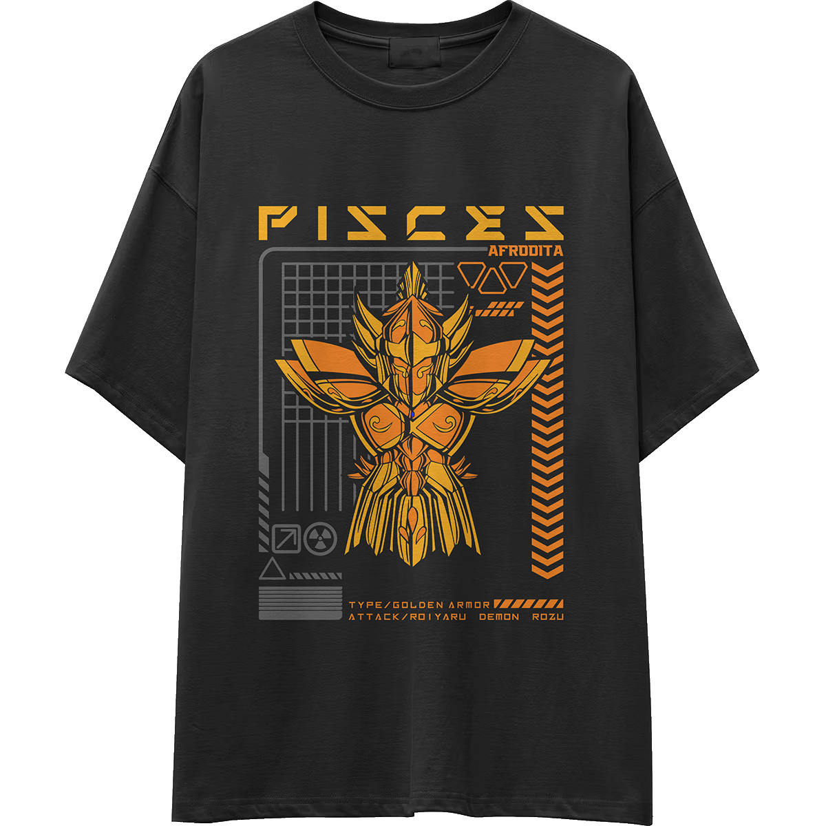 Camiseta OVERSIZE gruesa CABALLEROS-DORADOS-00008