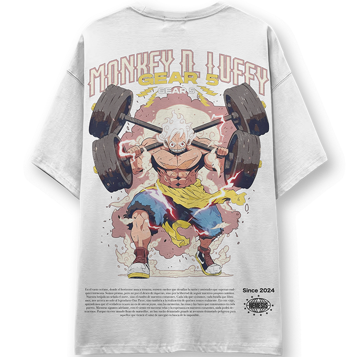 Camiseta luffy gym