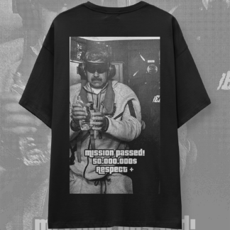 Camiseta maduro caido, foto en el avion