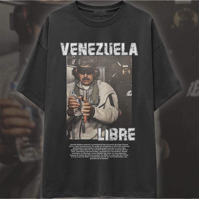 Camiseta maduro caido, full color pa la carcel